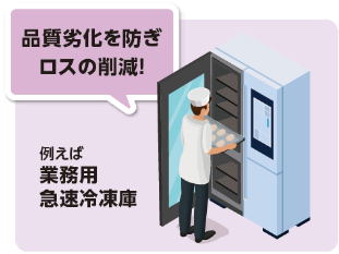 【品質劣化を防ぎロスの削減!】例えば業務用急速冷凍庫
